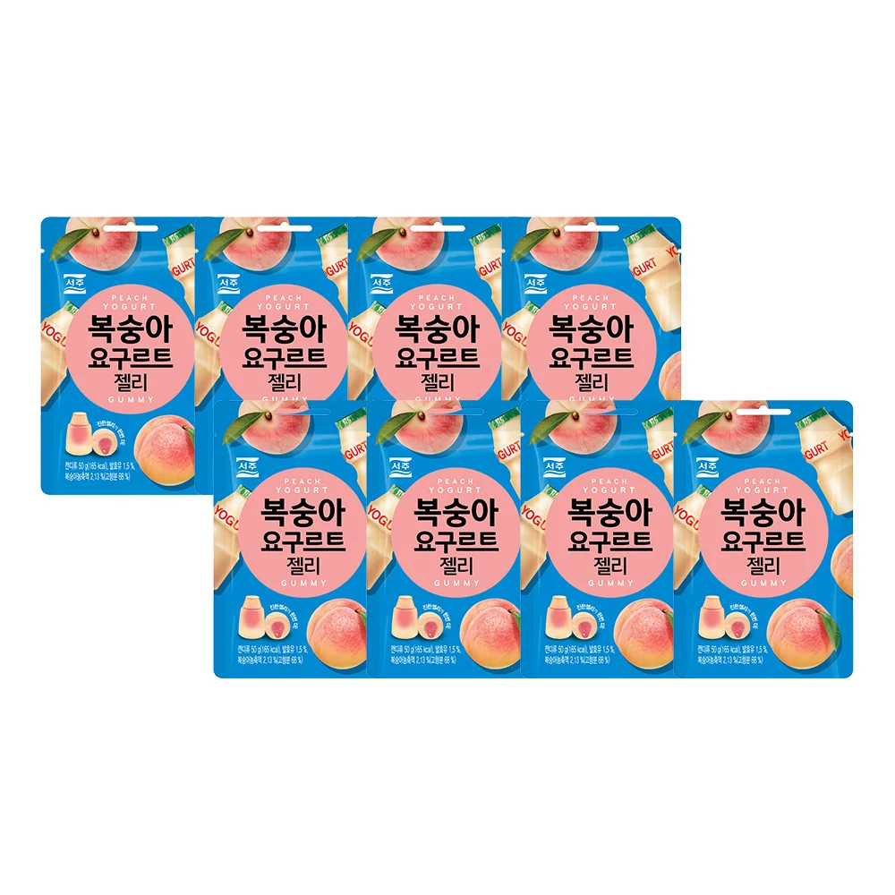 50g x 8 pieces of Western yogurt peach jelly