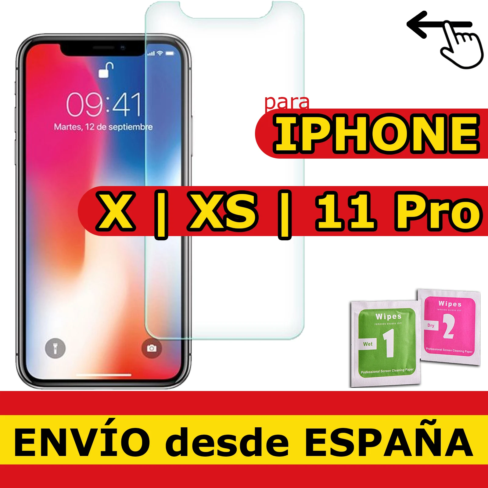 Tempered Glass Film Screen Protector For IPHONE X / XS / 11 PRO Premium Quality 9H 0.33mm