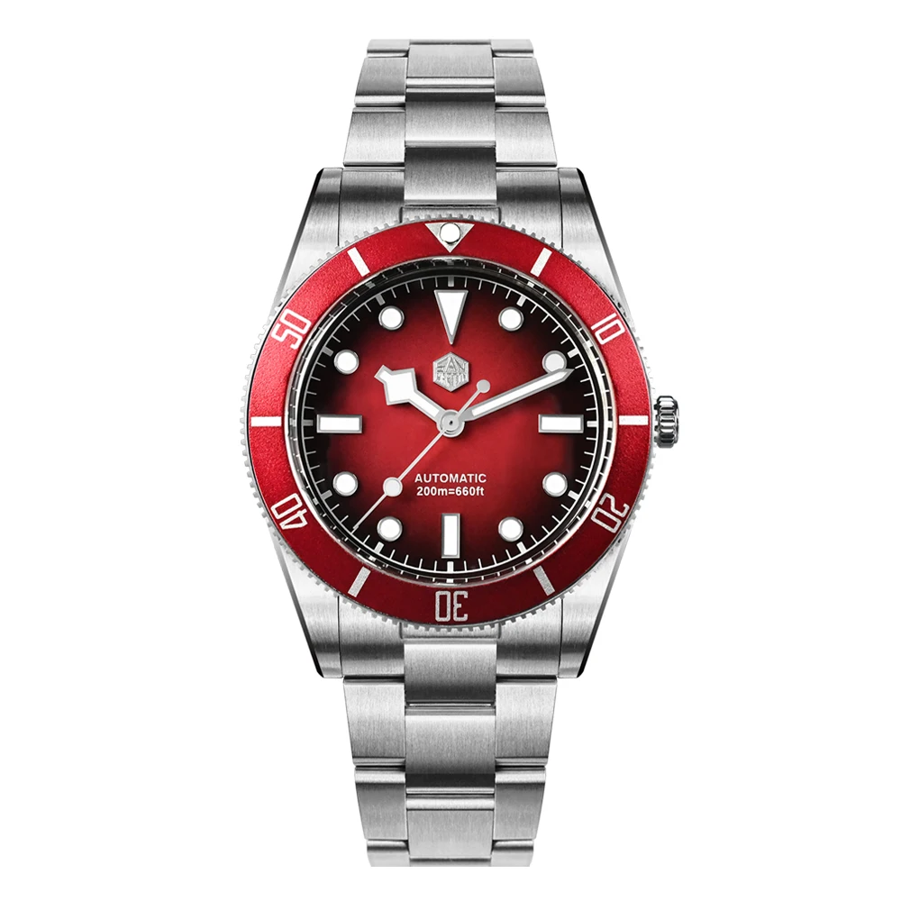 San Martin New Upgraded 37mm BB54 Vintage Men Diver Watch ST2130 Automatic Mechanical Sapphire Luminous Waterproof 200m SN0138 image 3