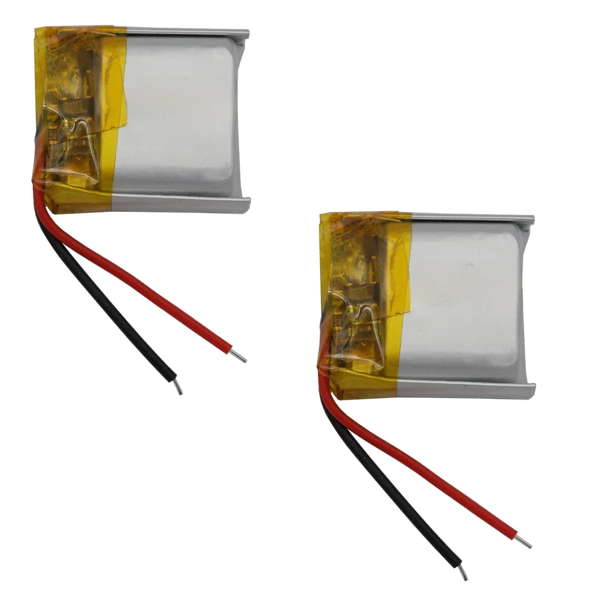 2Pcs 3.7V 100mAh 0.37Wh Rechargeable Li Lipo Battery 601417 For GPS 3D Glasses Recording Pen Driving Recorder Bluetooth Speaker
