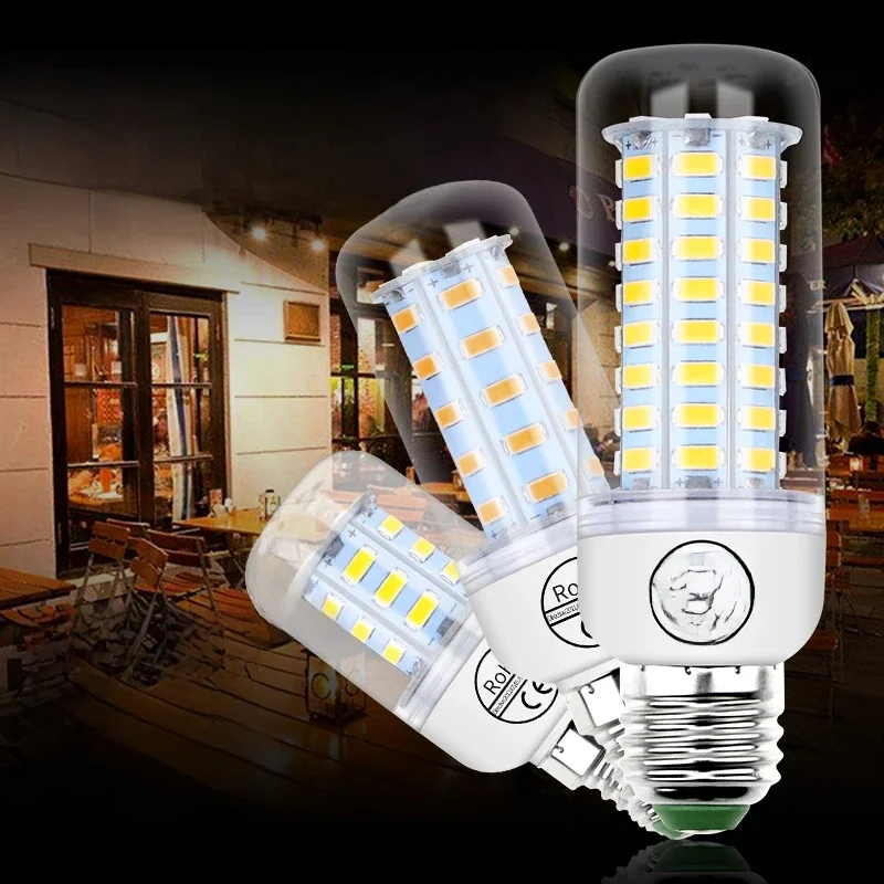 E27/E26 LED Corn Lamp E14 Light Bulb AC 220V GU10 Chandelier B22 Home Living Room Energy Saving Lighting G9 Cold/Warm White 240V