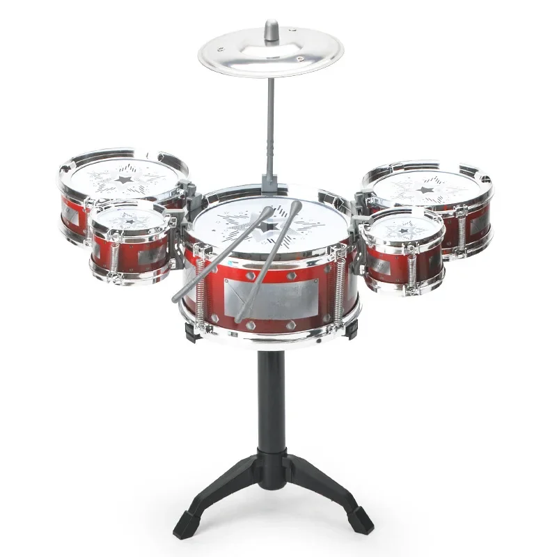Drum Sets para crianças, Brinquedos iniciantes, Dynamic Jazz Drums, Western Percussion Instrument