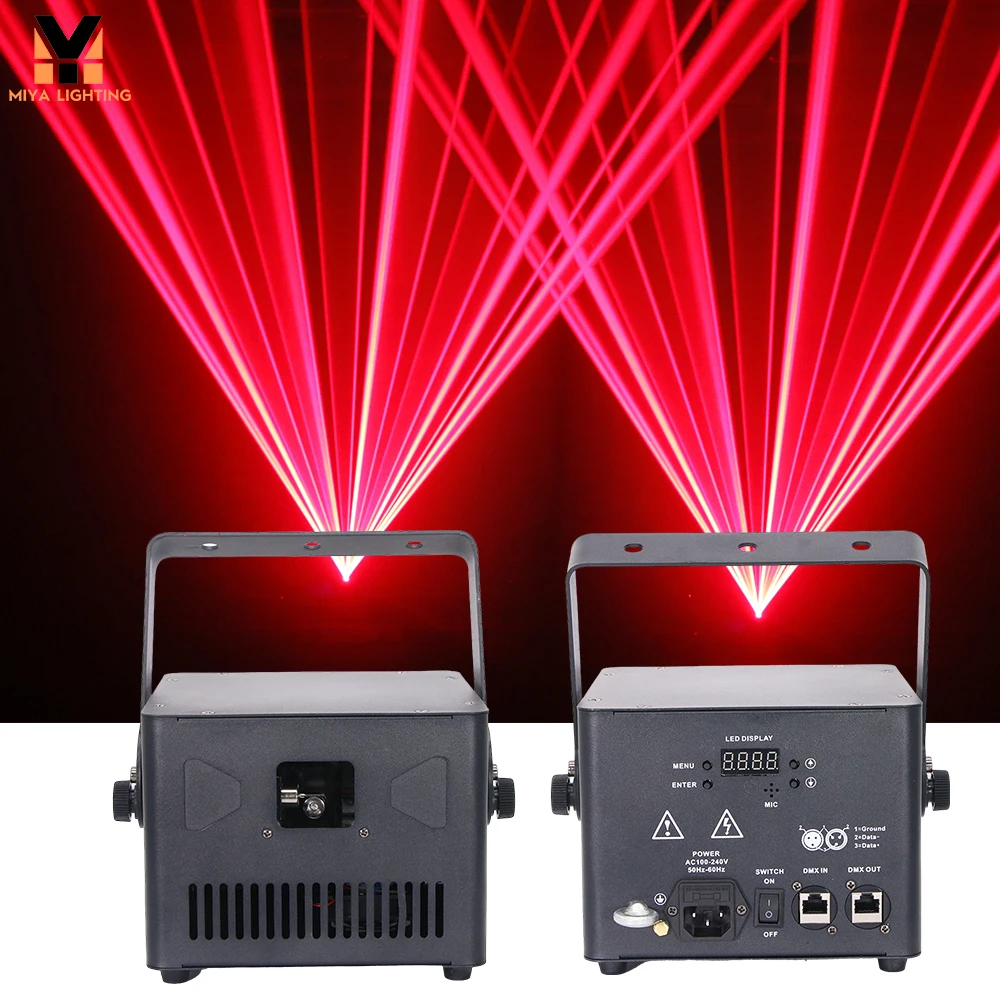 T2-705A 5W RGB Party animation Laser Dmx Controller Dj Hall Professional Stage Lighting Disco Bar Strong Beams Club Lights