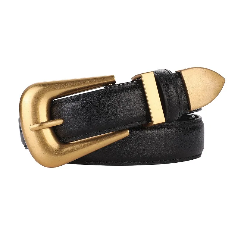 Luxury Western Belt for Women Genuine Leather Skinny Belts  display picture 1