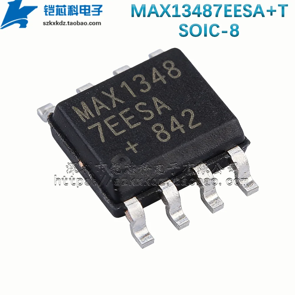 5Pcs Original MAX13487EESA+T MAS13487EESA SMD SOIC-8 IC Half-Duplex RS-485-Compatible Transceiver with AutoDirection Control