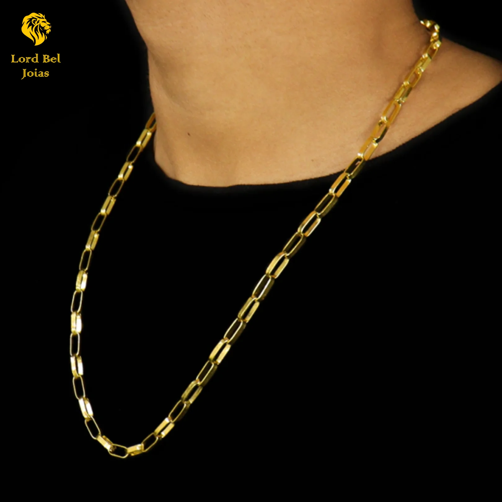 5mm Nordic Gold Tijolinho Chain Eternal Shine Ancient Coin Cord | Lord Bel Jewelry 18K Brazil