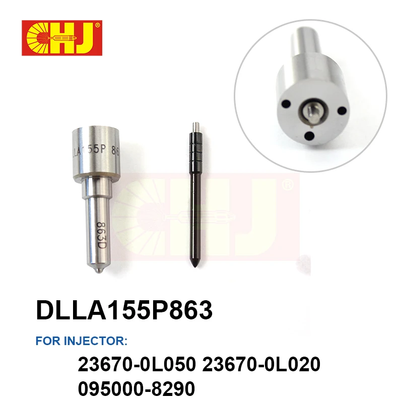 DLLA155P863 Diesel Fuel Injector 095000-8290 Nozzle DLLA 155 P 863 for Toyota 1kd 2kd 23670-0L050 23670-30240 23670-30270