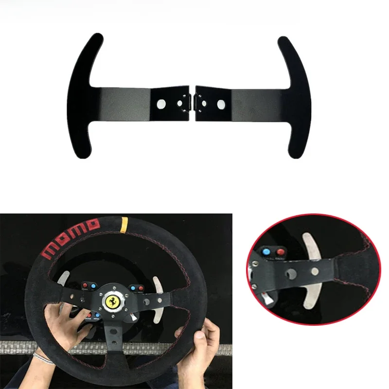 Łopatki do modyfikacji THRUSTMASTER T300RS T300 Heavy Duty wiosło manetki koło pasuje 14 cali wklęsłe części kół kierownicy — zdjęcie produktu 6