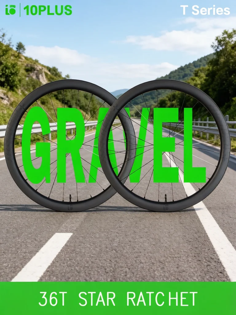 AliExpress NONE 10PLUS 700C Bicycle Carbon Wheelset Quick Release Gravel Disc Tubeless 36T Ratchet System Pillar 1423 38 45mm Rim Thru Axle