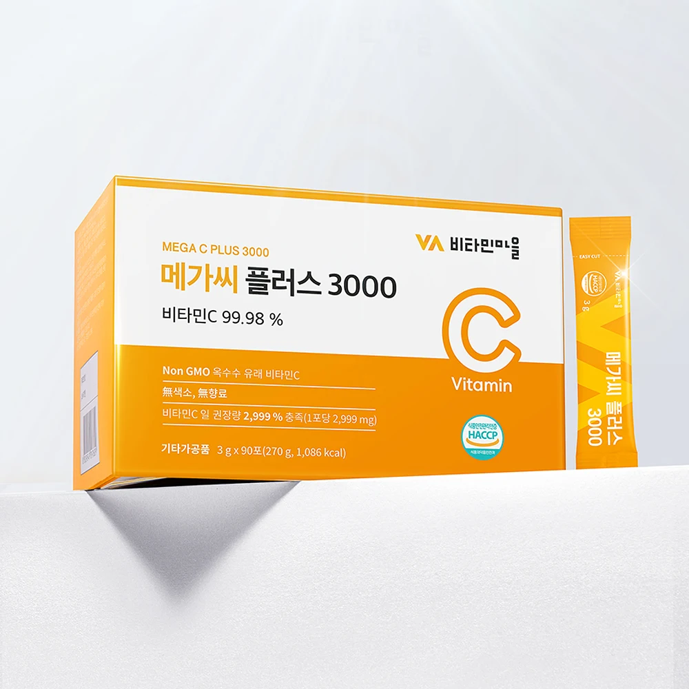 Vitamin village Mega Sea Plus 3000 Vitamin C 90 Po 2 Box