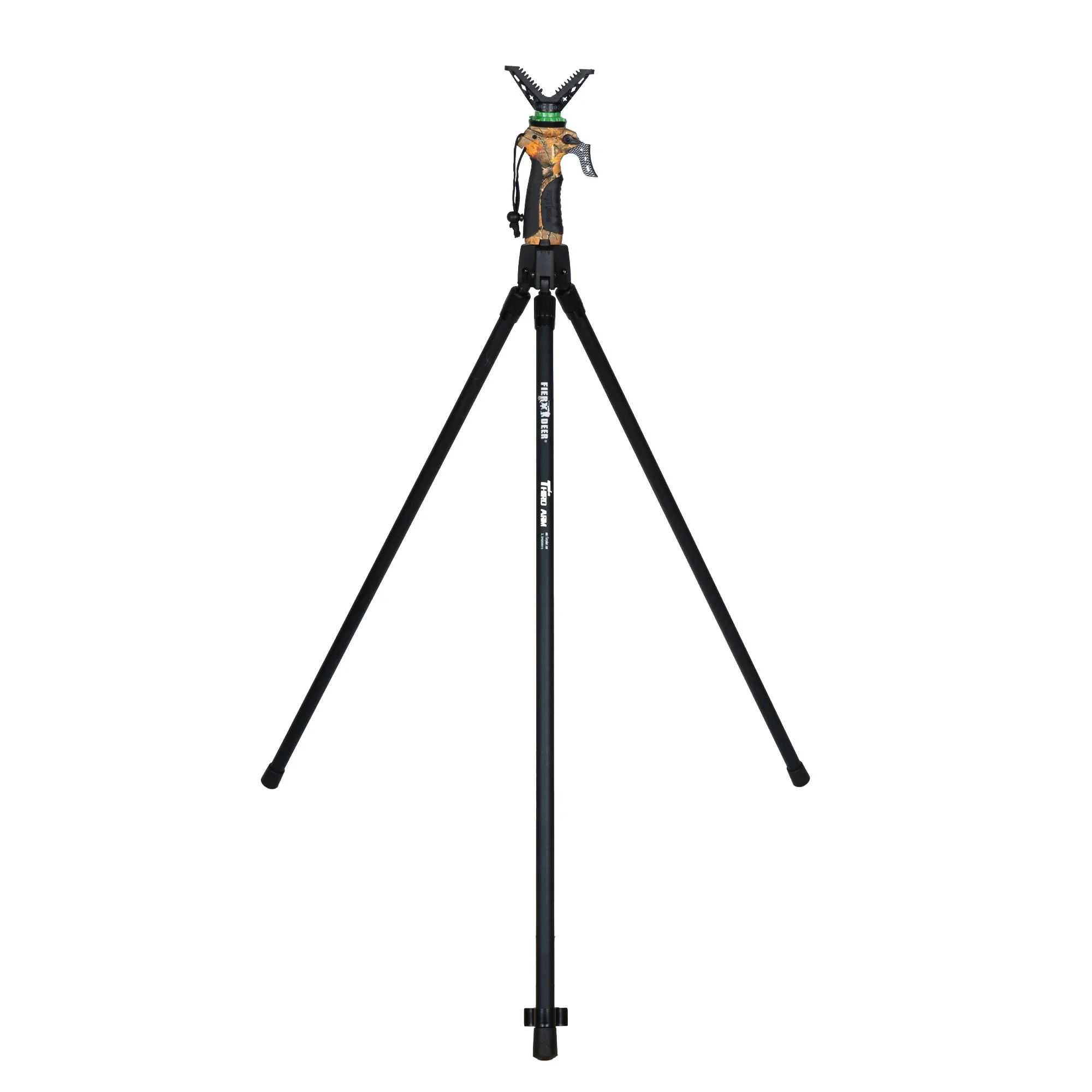 Lekki statyw ze stopu aluminium PRO Shooting Stick: 360 ° Obrotowa głowica w kształcie litery V, wysokość i kąt sterowane spustem do polowania — 2