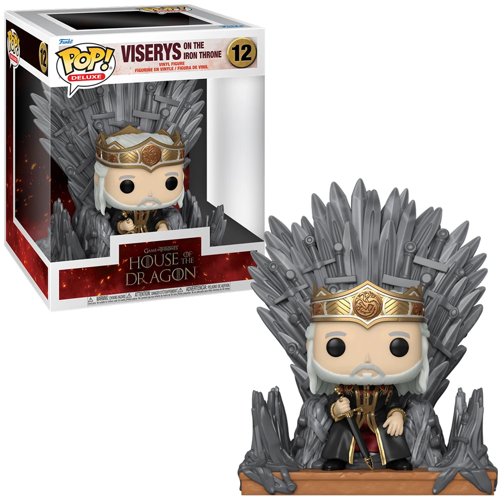 FUNKO POP! DELUXE THE HOUSE OF THE DRAGON S2 - VISERYS ON THE THRONE, 76470, Nº12, original, toys, boys, girls, gifts, collector, dolls, store, box, new, official license