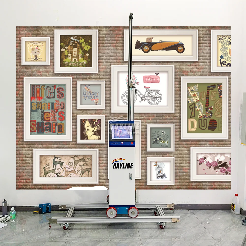 

AI 4K Wall Printer Cellphone Control Automatic Splitting/Positioning Images, Unlimited Length/Width Wall Printing Machine