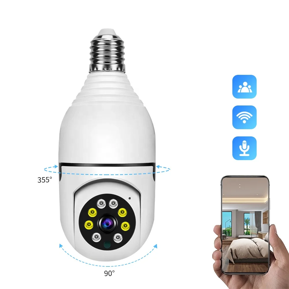 Leshine 2MP WiFi HD Lens Mini Wireless Cameras Security Camera With Audio Two-way Audio Night Vision Automatic Alarm Push