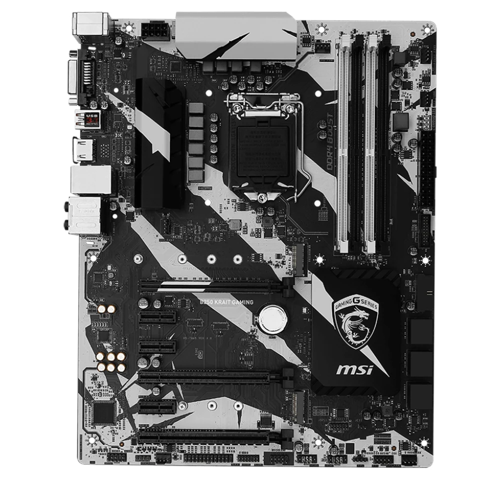 Imagem -02 - Msi-placa-mãe para Jogos Usado B250 Intel B250 Lga 1151 Ddr4 Usb 3.1 Atx