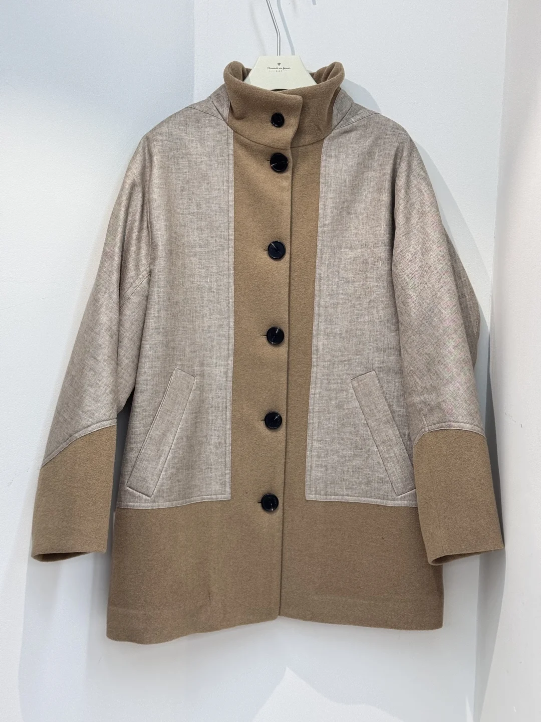 

Осень-зима, новое женское льняное шерстяное однобортное пальто с длинным рукавом, шикарная повседневная винтажная повседневная куртка высокого качества, верхняя одежда, топы