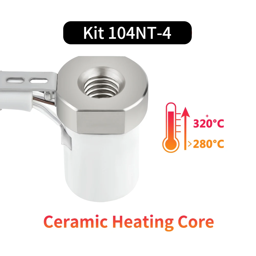 C-H-C 104NT 24V 115W Ceramic Heated Core Pro Kit Quick Heating V6 Throat For Ender 3 DDB Volcano Hotend CR10 Mk3s 3D Printer