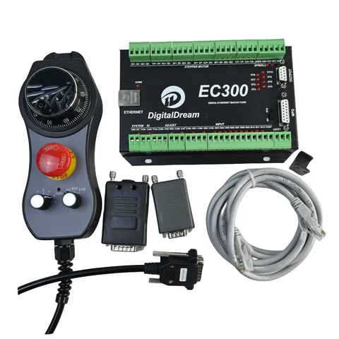 중국 EC300 3/4/5/6 축 300Khz CNC 모션 제어 브레이크 아웃 보드 Mach3 시스템 제어 카드 (DDMPG 펜던트 포함)