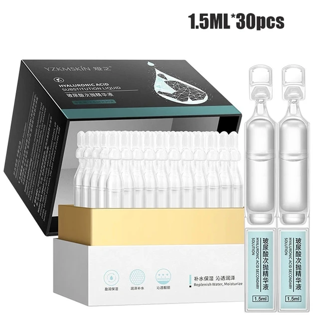 30 szt. Serum do twarzy z kwasem hialuronowym odżywcza naprawa drobnych linii nawilżenie twarzy przeciwzmarszczkowe starzenie zestaw esencji do pielęgnacji twarzy