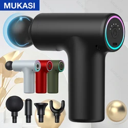 Kukasi pistola de massagem portátil, pistola de percussão, massageador para corpo, pescoço, tecido profundo, relaxamento muscular, gota, alívio da dor, fitness