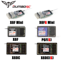 DUMBORC X6FG Mini P6FG X6F X6DC X6DCG 2.4G 6CH Receiver with Gyro for X6 X4 Transmitter Remote Controller Rc Car Boat LED Light