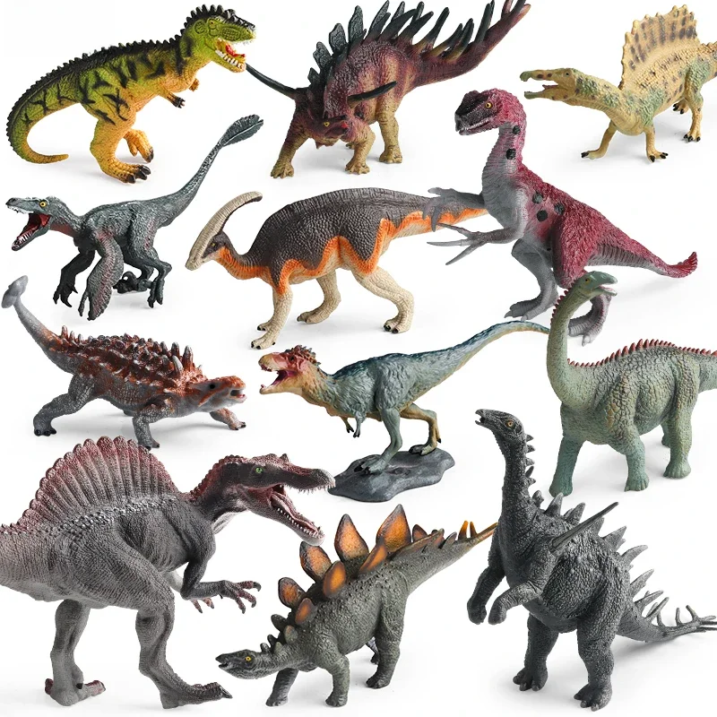 Oenux dinosaures jurassiques Indominus Rex Mosasaurus Saichania Dilophosauridae Spinosaurus modèle figurines d'action Collection enfant jouet