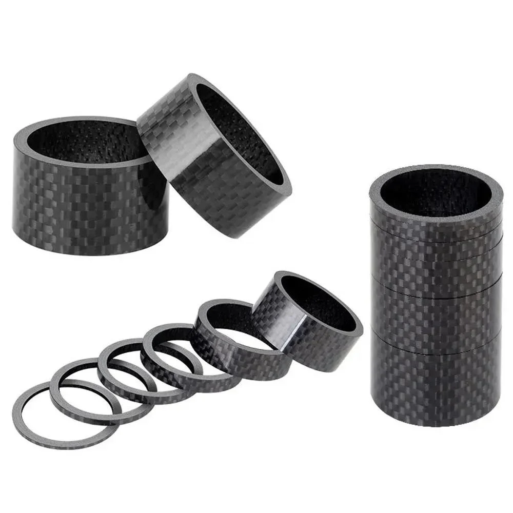 AliExpress Carbon Fiber Bike Headset Spacer Kit 1/2/3/5/8/10/15/20mm MTB Bike Headset Rings Bicycle Headset