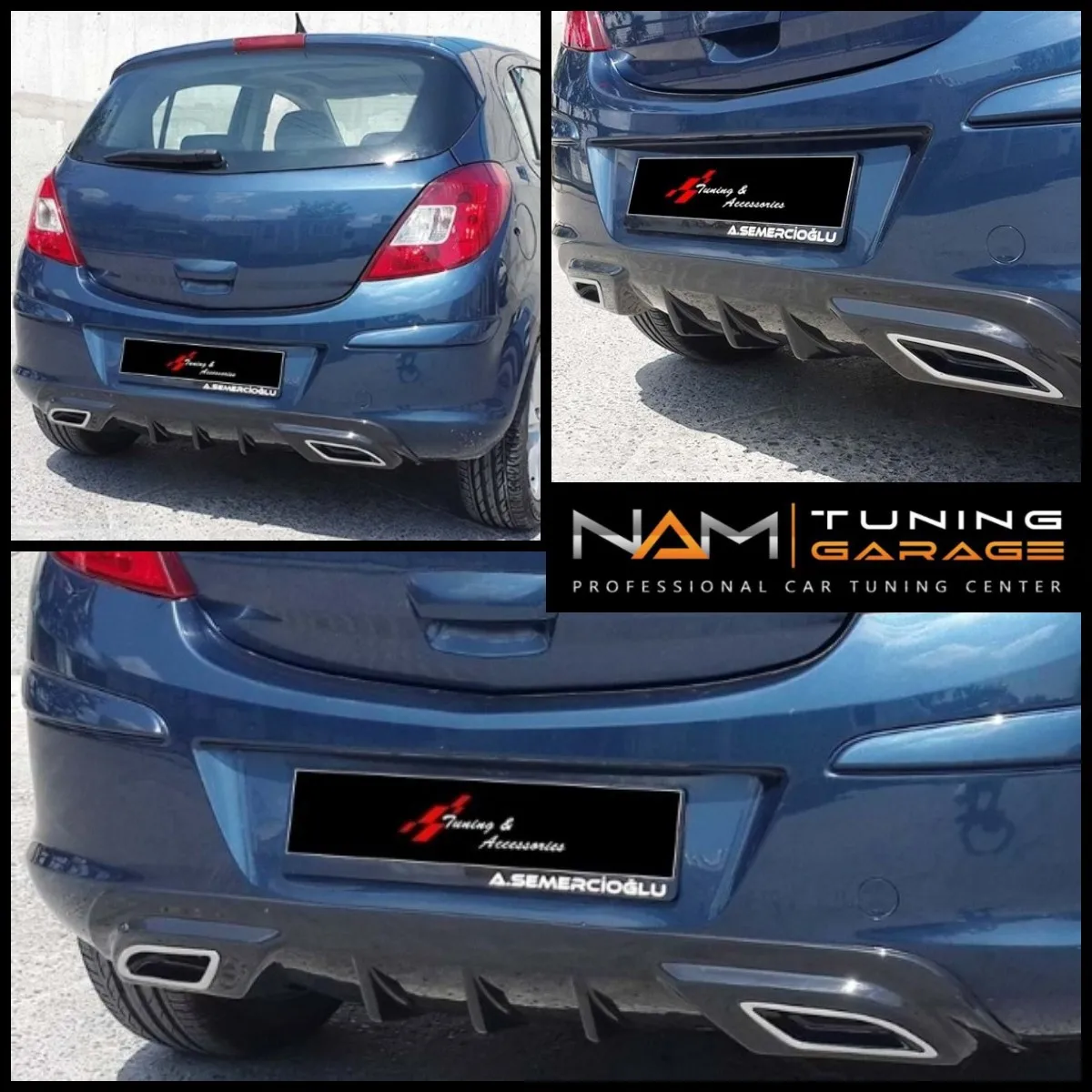 

Car Rear Bumper Lip Diffuser Spoiler Rear Side Splitters Flaps For Opel Corsa D Spoiler Deflector Durable Protector