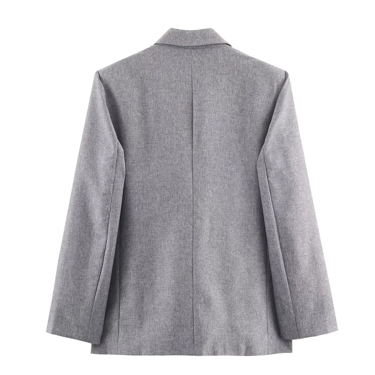 طقم سترة وتنورة نسائية جديدة على طراز ركاب للخريف بتصميم كلاسيكي مبطن على الكتف #4