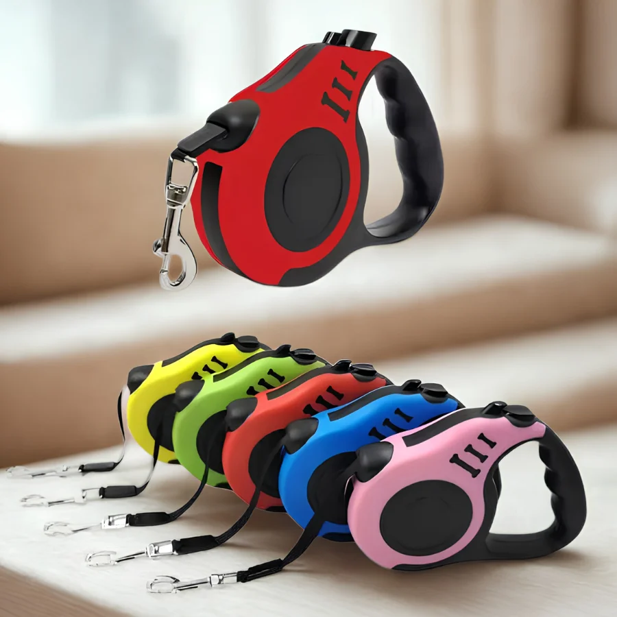 Retractable Pet Leash for Dogs and Cats, 3 Meters, Up to 20 kg, Color
