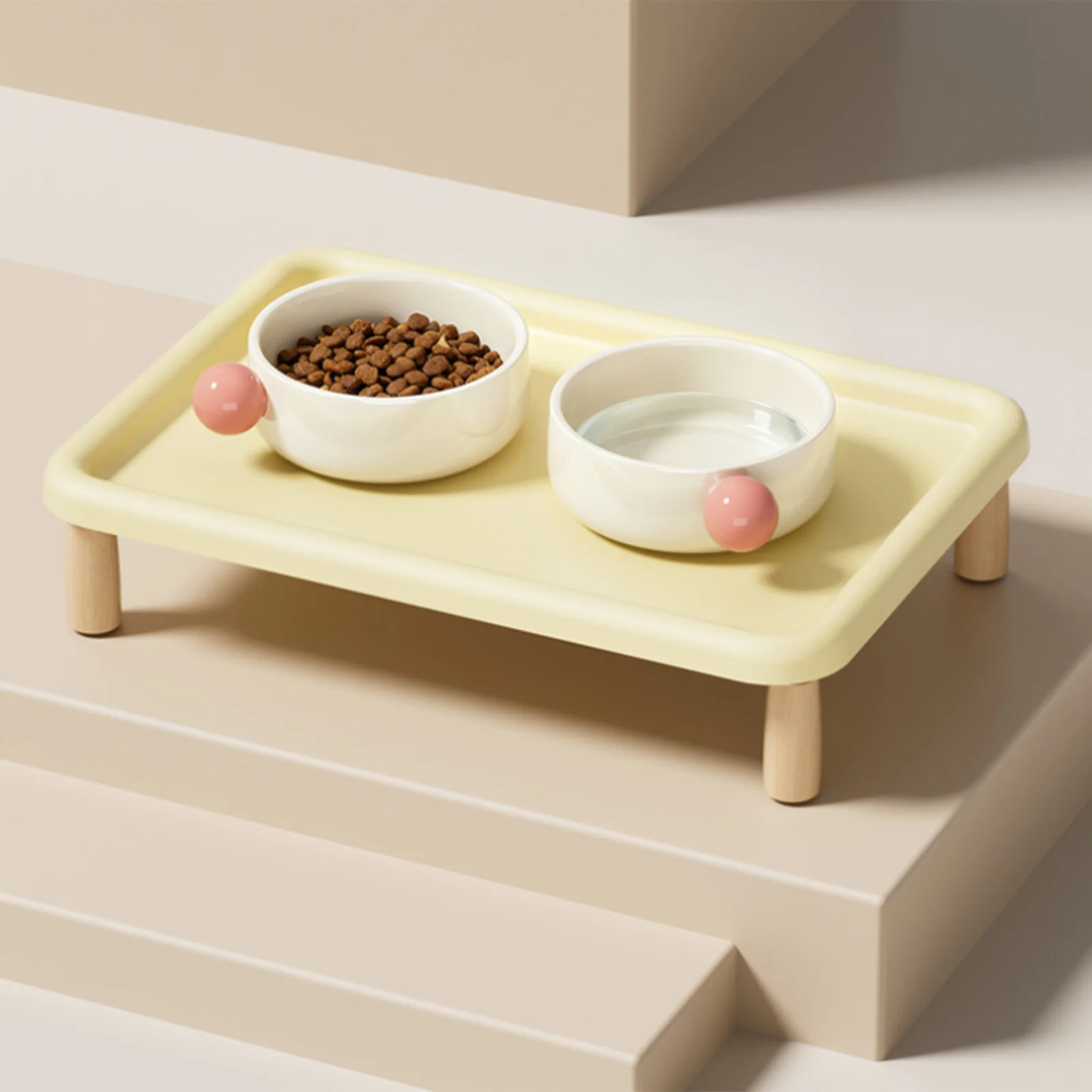 Soporte elevado para comedero de perros y gatos, base antideslizante - imagen 3