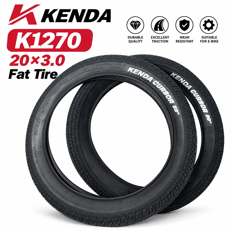 KENDA 20x3.0 16x4.0 Fatbike-Reifen mit Schlauch 76-406 E-Bike Elektrofahrrad Breiter Reifen – Detail 7