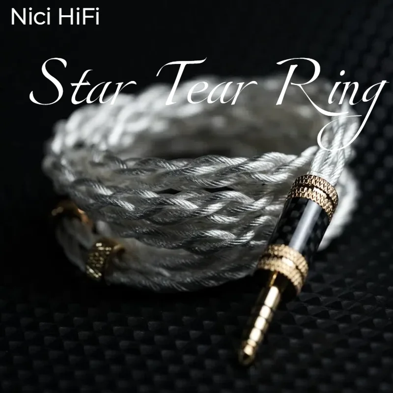 Nici HiFi-17 6 Core Earphone Cable MMCX/0.78 2Pin/Stereo 3.5mm, Balanced 4.4mm, IEM Replacement Upgrade Cable