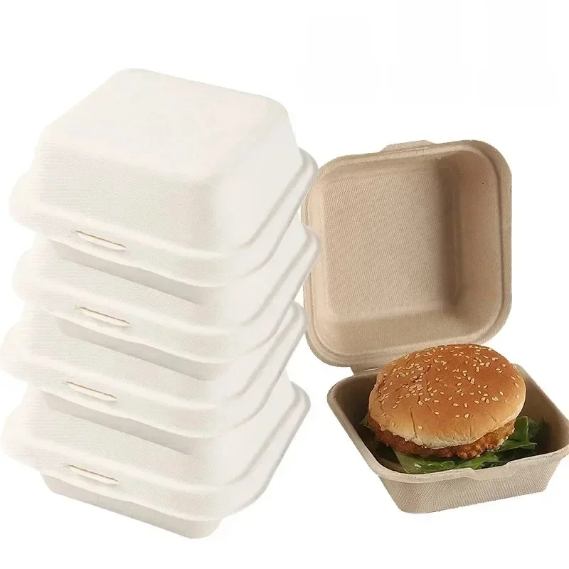 Bento au poulet micro-ondable, emballage de bol à gâteau, boîte à lunch domestique, hamburger, boîtes à collation, dessert, cuisson, beaucoup, 10 pièces, 20 pièces