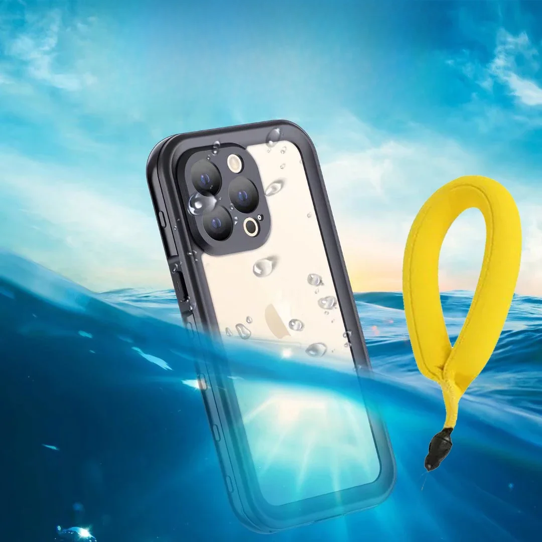 Wodoodporne etui IP68 do iPhone 17 16 14 15 13 12 11 Pro Max XS XR 18 do nurkowania, głębokość 2M, do pływania pod wodą, sportów na świeżym powietrzu, przezroczysta osłona — zdjęcie produktu 7