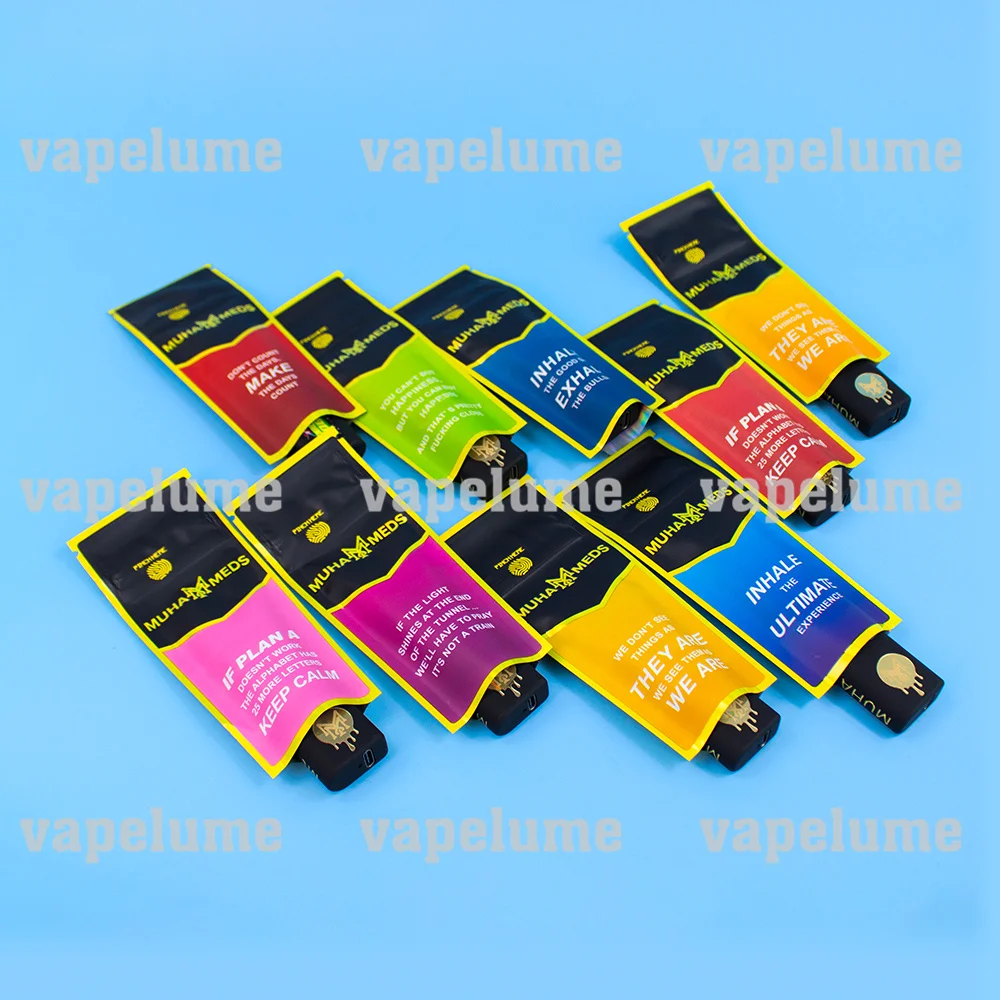 2.0 EMPTY Muha Blinkers Disposable Vape E-cigs Tanks 2ml Rechargable Light Up Logo Storage Electric Vapes Packaging Customized view 6