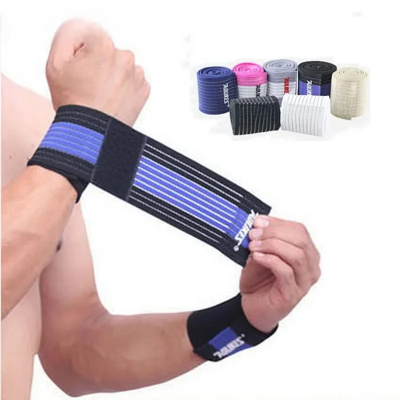 AOLIKES 1 sztuk wrist band mężczyźni kobiety bandaż elastyczny na pasek na nadgarstek wrap opaska fitness sport gym wsparcie ochraniacz na nadgarstek — zdjęcie 2