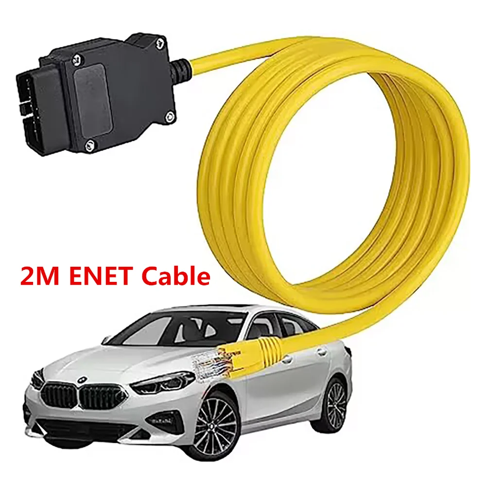 Top ENET Cavo dati per BMW Serie F OBD2 Interfaccia diagnostica ENET ICOM Enet Adattatore dati ENET BMW Codifica Connettore dati nascosto