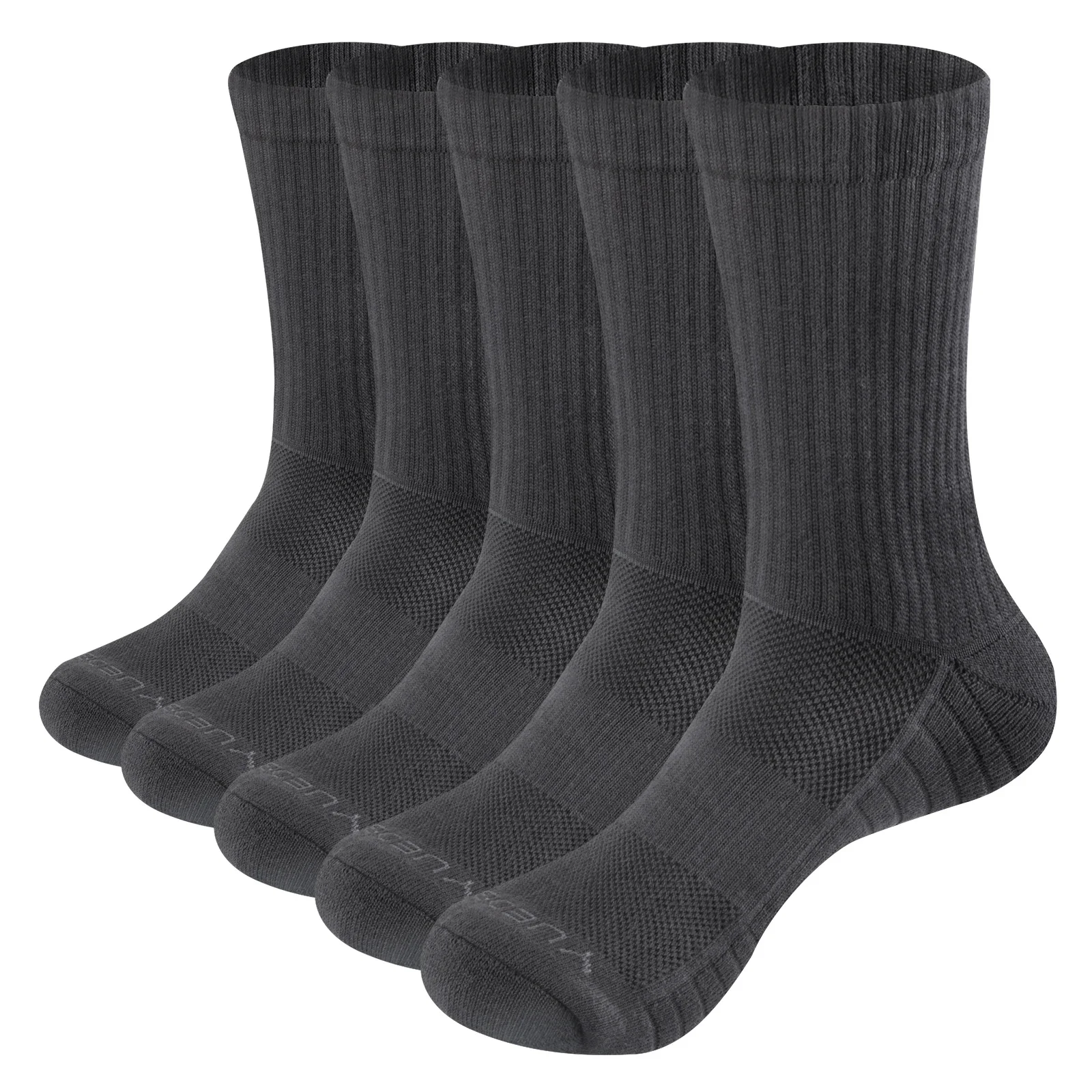 AliExpress YUEDGE Brand Men 5 Pairs High Quality Breathable Cushion Cotton Crew Casual Sports Hiking Training Workout Cycling Socks