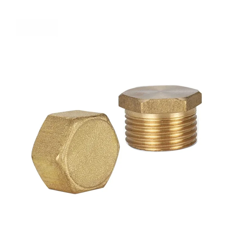 BSP 1/8 "1/4" 3/8 "1/2" 3/4 ''mâle et femelle fileté tuyau en laiton tête hexagonale bouchon en laiton embout bouchon plomberie raccord connecteur adaptateur