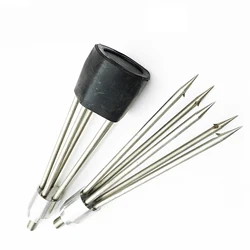 5 Prong Fish Gig Head Gaff gaff Fork Outdoor Barbed Diving Spears Gig Equipment