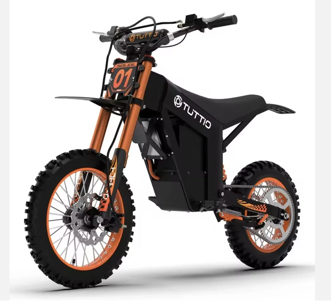 promo buy 2 get 1 free brand new TUTTIO Soleil01 Electric Dirt Bike 14 Inch Front 12 Inch Rear Fat Tire 2000W 48V 21AH Battery Lightweight Ebike