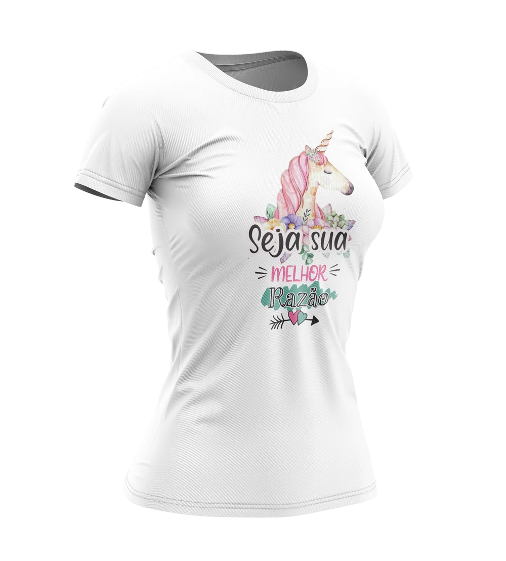 Camiseta T-shirt Feminina Branca Frases motivacionais varios modelos pacote 02