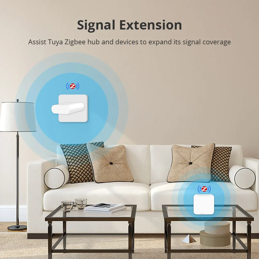 Blindsmart Smart Zigbee USB Signal Amplifier Work with Tuya Zigbee Gateway Smart Life Control Expand Zigbee Signal USB Repeater