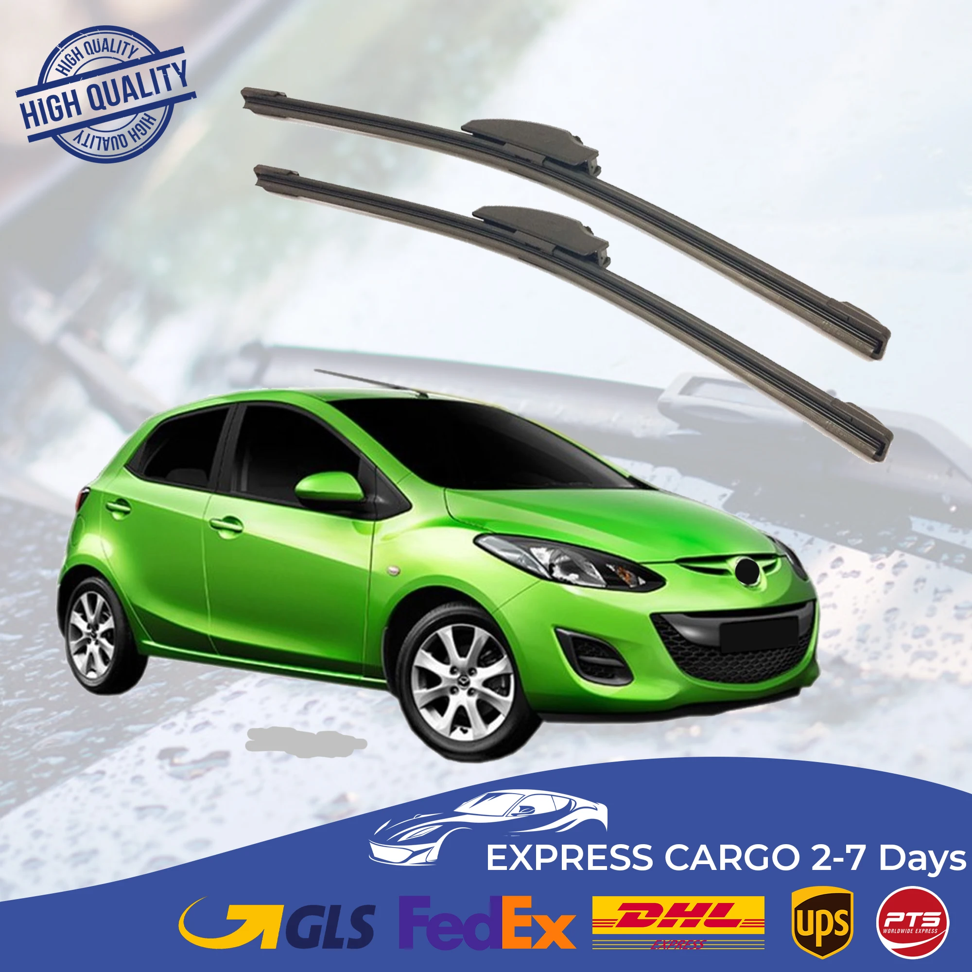 

Car Wiper Blade For Mazda 2 2008 2009 2010 2011 2012 Auto Windscreen Windshield Wipers Blades Window Wash Front