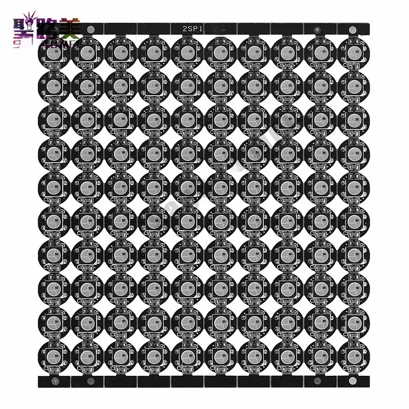 DC 5V ws2812 indywidualnie adresowalna pełnokolorowa dioda LED RGB ws2812b z radiatorem (10mm*3mm) biała/czarna 4-pinowa płytka — zdjęcie 2