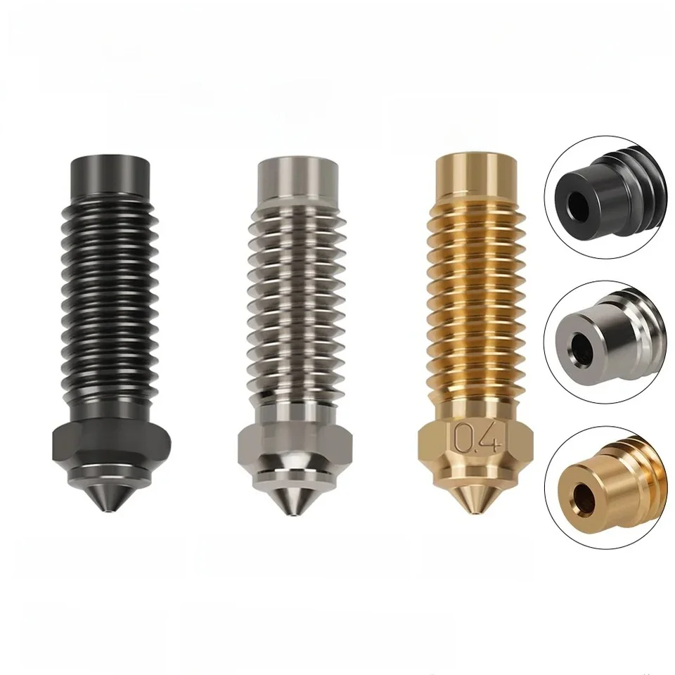 Buses pour Elegoo Neptune 4 Plus buse Elegoo Neptune 4 Max buse 0.2 0.4 0.6 0.8 1.0mm laiton plaqué cuivre acier trempé
