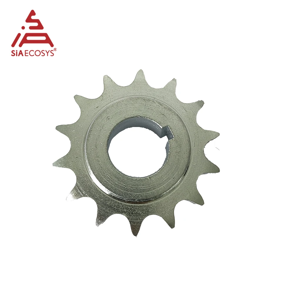 QSMOTOR-Adaptador Sprocket, Mid Drive Motor, Cor Prata, 14T, 428, QS138, QS120, QS90