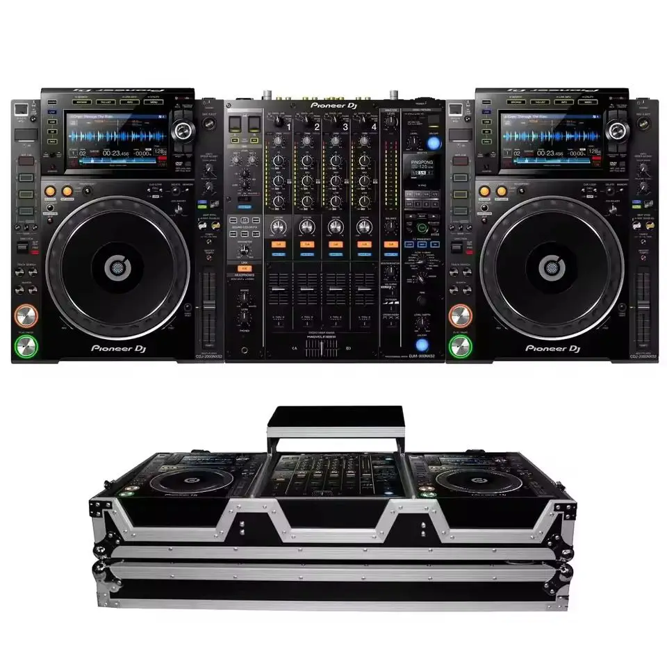 شحن سريع على مشغلات Pioneer DJ CDJ-3000 Pro-DJ المتعددة مع خلاط ذو 4 قنوات DJM-900NXS2