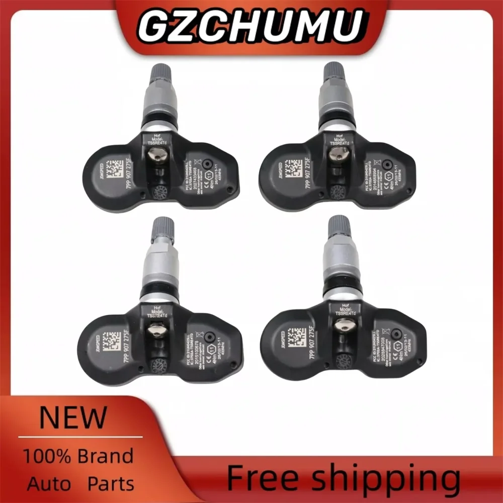 

7PP907275F 7PP907275B 4Pcs Car Tire Pressure Sensor TPMS For Volkswagen T-ouareg for Audi A4 A6 A8 Q7 R8 P-orsche P-anamera 911